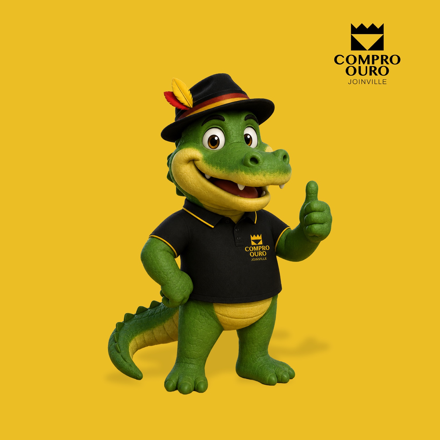 Mascote Compro Ouro
